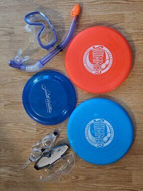 Swim Goggles. Snorkel, Mask, Frisbee- summer fun lot